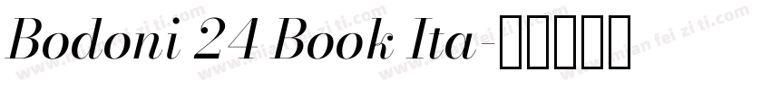 Bodoni 24 Book Ita字体转换